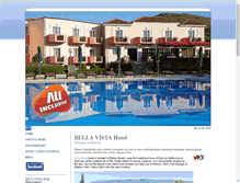 Tablet Screenshot of bellavistahotel-molivos.com